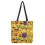 Cute Emoji Pattern Print Tote Bag