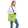 Cute Frankenstein Face Print Tote Bag