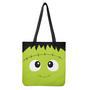 Cute Frankenstein Face Print Tote Bag