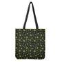 Cute Green Alien Pattern Print Tote Bag