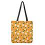 Cute Orange Fruit Pattern Print Tote Bag