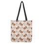 Cute Pomeranian Pattern Print Tote Bag