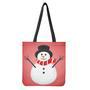 Cute Snowman Print Tote Bag