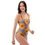 Cute Sunflower One Piece Swimsuite