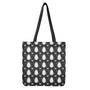 Cute White And Grey Owl Pattern Print Tote Bag