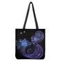 Dark Aquarius Zodiac Sign Print Tote Bag