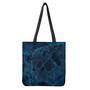 Dark Blue Marble Print Tote Bag