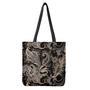 Dark Brown Paisley Pattern Print Tote Bag