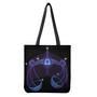 Dark Libra Zodiac Sign Print Tote Bag