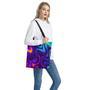 Dark Psychedelic Trippy Print Tote Bag