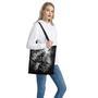 Dark Samurai Warrior Print Tote Bag