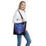 Dark Taurus Zodiac Sign Print Tote Bag