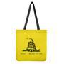 Don't Tread On Me Gadsden Flag Print Tote Bag