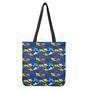 Doodle Shark Pattern Print Tote Bag