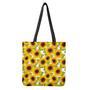 Doodle Sunflower Pattern Print Tote Bag