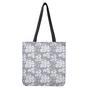 Drawing Orchid Pattern Print Tote Bag