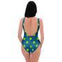 Emerald Green Polka Dot One Piece Swimsuite