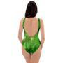 Emerald Green Tie Dye One Piece Swimsuite