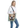 English Bulldog Portrait Print Tote Bag