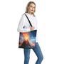 Erupting Volcano Print Tote Bag