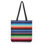 Ethnic Mexican Serape Pattern Print Tote Bag