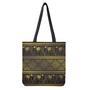 Ethnic Thai Elephant Pattern Print Tote Bag