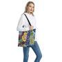 Exotic Patchwork Pattern Print Tote Bag