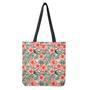 Exotic Tropical Hibiscus Pattern Print Tote Bag