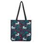 Fairy Floral Unicorn Pattern Print Tote Bag