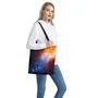 Fiery Universe Nebula Galaxy Space Print Tote Bag