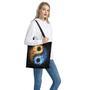 Fire And Ice Sparkle Yin Yang Print Tote Bag