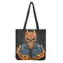 Fire Punk Devil Print Tote Bag