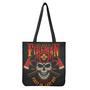 Firefighter First In Last Out Print Tote Bag