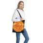 Flaming Sun Print Tote Bag