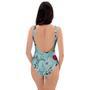 Floral Flower Print One Piece Swimsuite