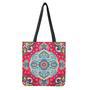 Floral Paisley Mandala Print Tote Bag