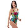 Floral Psychedelic One Piece Swimsuite