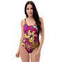 Floral Trippy One Piece Swimsuite