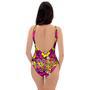 Floral Trippy One Piece Swimsuite