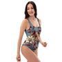 Flower Print One Piece Swimsuite