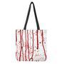 Flowing Red Blood Print Tote Bag