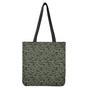 Forest Green Digital Camo Pattern Print Tote Bag