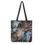 Frozen Oak Leaf Print Tote Bag