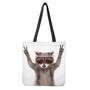 Funny Raccoon Print Tote Bag