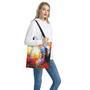 Galaxy Native Indian Woman Print Tote Bag