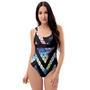 Galaxy Space Triangle One Piece Swimsuite