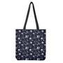 Galaxy Ufo Pattern Print Tote Bag