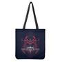 Geometric Samurai Mask Print Tote Bag