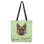 German Shepherd Dog Portrait Print Tote Bag