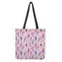 Girly Unicorn Ice Cream Pattern Print Tote Bag